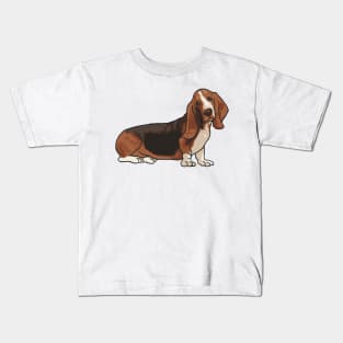 Basset Hound Dog Kids T-Shirt